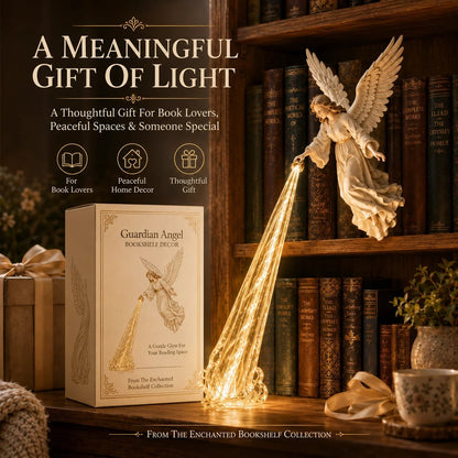 Guardian Angel Bookshelf Light | Warm Decorative Accent